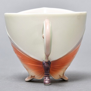 Авторский Фарфоровый Чайный сервиз «Бабочки и стрекозы» на 4 персоны, Franz Collection Тайвань.