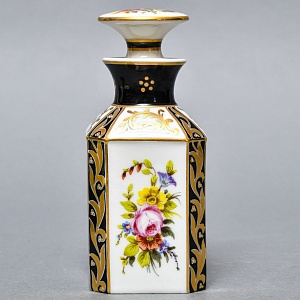 Антикварный Парфюмерный флакон, Edme Samson Франция, конец XIX - начало ХХ века.