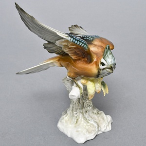 Коллекционная Фарфоровая статуэтка «Птица. Взлетающая Сойка», Hutschenreuther Германия.