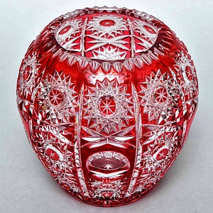 Хрустальная Шарообразная Ваза для цветов JOSKA BODENMAIS Германия конец 60-х гг.