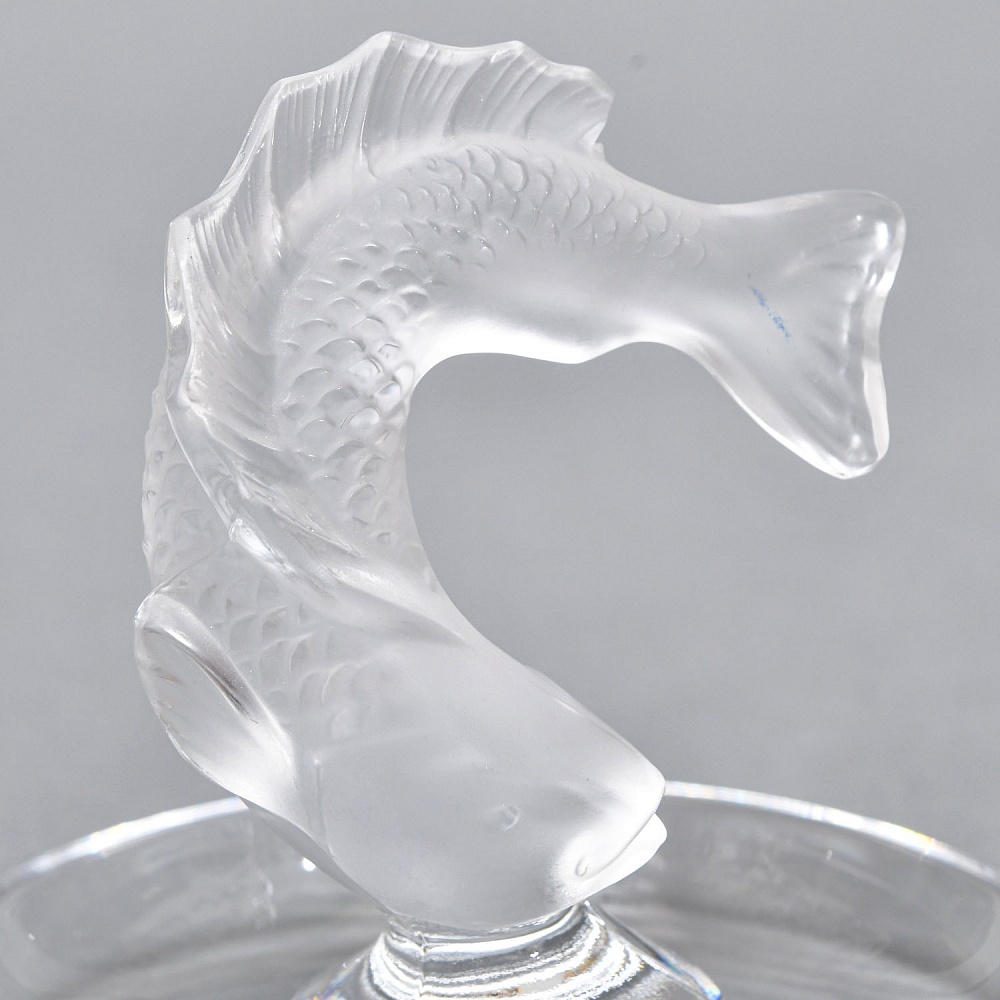 Хрустальная Подставка «РЫБКА» для колец и украшений в стиле Арт Нуво, Laligue Франция.