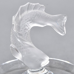 Хрустальная Подставка «РЫБКА» для колец и украшений в стиле Арт Нуво, Laligue Франция.