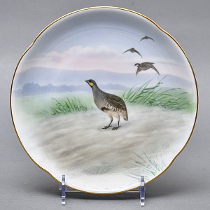 Столовый Фарфоровый сервиз «Охота» на 12 персон, Kaestner Saxonia Германия, первая половина ХХ века.