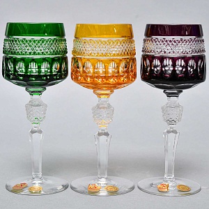 Набор Хрустальных Бокалов для вина серия «BRISTOL», NACHTMANN Германия, 70 -е годы ХХ века. 