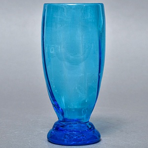 Антикварный Стеклянный Набор Кувшин + Стаканы «Аквамарин» Германия - 30-е годы ХХ века.