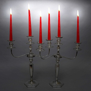 Пара Больших Антикварных Канделябров Подсвечников Silverplated, SHEFFIELD Англия начало ХХ век.