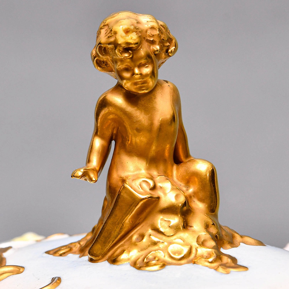 Большая Фарфоровая статуэтка «Карета с влюбленной парой», Scheibe Alsbach Германия, 1925 - 1962 гг. 