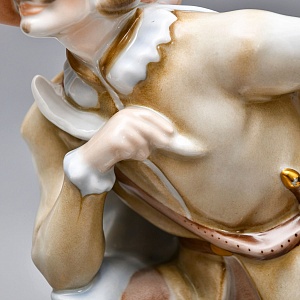 Коллекционная Фарфоровая статуэтка «Сирано де Бержерак», Herend Венгрия, середина ХХ века. 