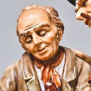 Коллекционная Фарфоровая статуэтка «Уличные Музыканты», SITZENDORF Германия. 