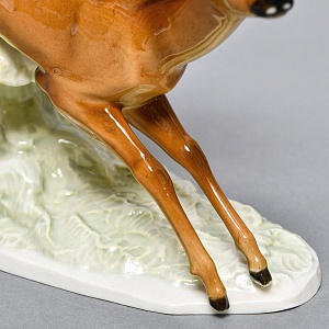 Коллекционная Фарфоровая статуэтка «Охота. Бегущие косули», Hutschenreuther Германия.