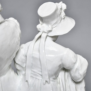 Антикварная Фарфоровая статуэтка «Дама с кавалером. Размолвка», ROSENTHAL Германия - 1926 год. 