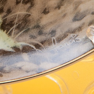 Коллекционная Тарелка «Лесной Год - НОЯБРЬ» Фарфор, Studio Fine Porcelaine Англия -1983 год.