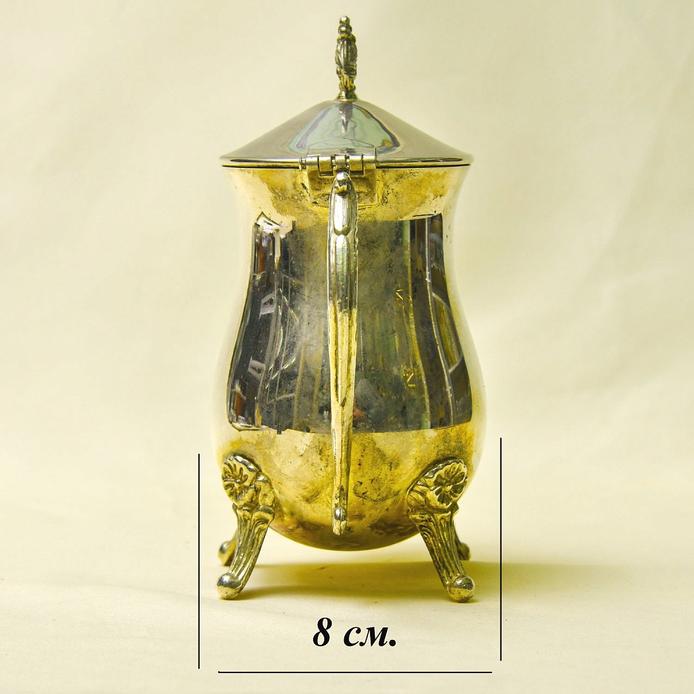 Винтажный Металлический Кофейник - Чайник на 0,5 л. Silverplate, SHEFFIELD Англия 50-е гг.