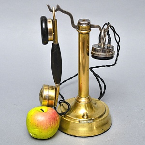 Антикварный Телефонный аппарат - Телефон «BURGUNDER - Phono Prive», Франция начало ХХ века.