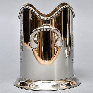 Сервировочная Подставка для Бутылок - Бутылочная передача Silverpalted Металл, SHEFFIELD Англия. 