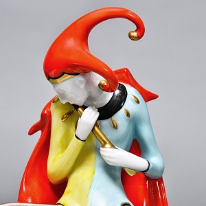 Редкая! Коллекционная Фарфоровая статуэтка «Придворный шут», GOEBEL Германия - 1986 год. 