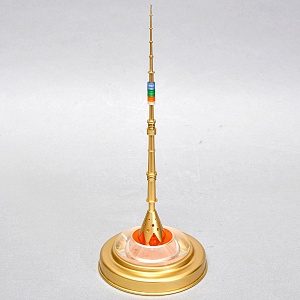 Винтажная Модель - Настольный Сувенир «Останкинская телебашня»  Н= 35 см. СССР - 1980 год. 