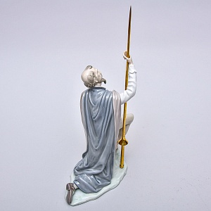 Коллекционная Фарфоровая статуэтка «Дон Кихот с копьем», Lladro Испания, 1984 - 1989 годы. 