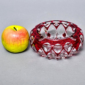 Классическая Хрустальная Пепельница, VAL SAINT LAMBERT Бельгия 60 гг.