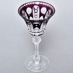 Антикварный Хрустальный Бокал для вина, Knittel FAKIRIS, Германия, конец 30-х гг.