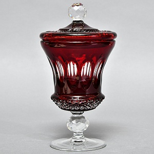 «Рубиновый Хрусталь» - Орешница - Ваза - Конфетница - Доза, DOROTHEENHUTTE Германия.