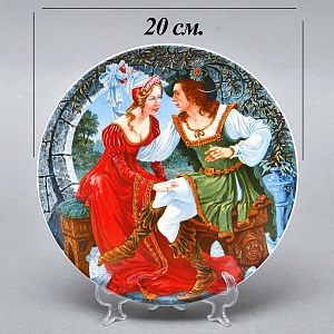 Коллекционная тарелка «Кентерберийские истории. Рассказ жены Бата», Фарфор The Longton Crown Англия.