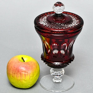 «Рубиновый Хрусталь» - Орешница - Ваза - Конфетница - Доза, DOROTHEENHUTTE Германия.