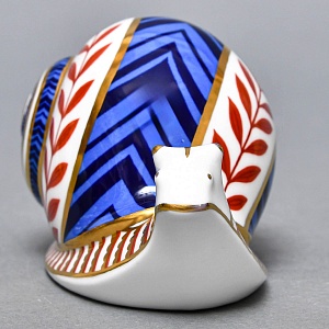 Коллекционное Пресс - Папье, Фарфоровая Статуэтка «УЛИТКА», Royal Crown Derby, Англия, 80-е гг. 