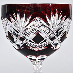 Бокалы для Вина из Цветного Хрусталя JOSEPHINENHUTTE Германия, 60 -е гг.