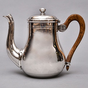 Винтажный Металлический Кофейник - Чайник на 1,2 л. Silverplated, Ercuis Франция, вторая половина ХХ века.