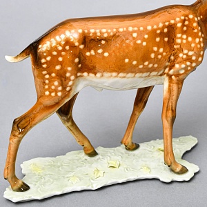 Коллекционная Фарфоровая статуэтка «Пятнистый Олень», Hutschenreuther Германия.