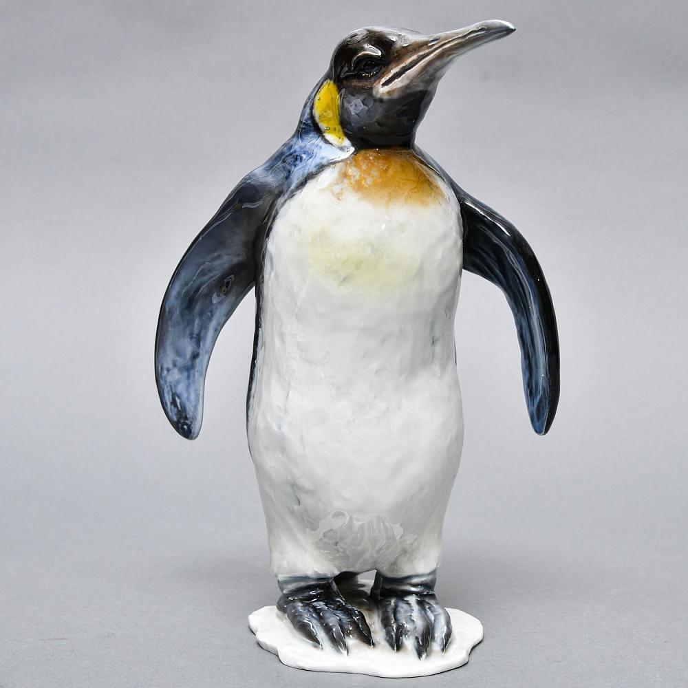 Авторские Парные Фарфоровые статуэтки «Королевские Пингвины», Rosenthal Германия - 1939 год.  