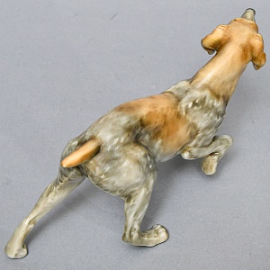 Коллекционная Фарфоровая статуэтка «Собака ПОЙНТЕР», Hutschenreuther Германия, середина ХХ века.