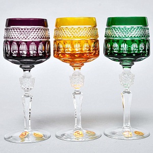 Хрустальные Бокалы для вина 6 -ть штук серия «BRISTOL», NACHTMANN Германия, 70 -е годы ХХ века.