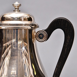 Винтажный Металлический Кофейник - Кувшин на 1,3 л., Silverplated, Boulenger Франция, 50-е гг. 