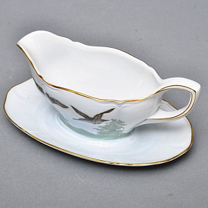 Столовый Фарфоровый сервиз «Охота» на 12 персон, Kaestner Saxonia Германия, первая половина ХХ века.