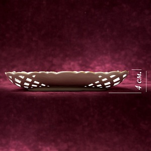 Фарфоровое Блюдо - Фруктовница - Сухарница «Индийский цветок» Фарфор MEISSEN / МЕЙСЕН.