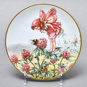 Коллекционная Фарфоровая Тарелка - Блюдо «Фея Клевера», Wedgwood Англия - 1989 год. 