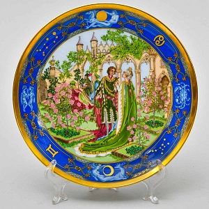 Коллекционная Фарфоровая тарелка "Любовь на все времена", Hutschenreuther Германия.