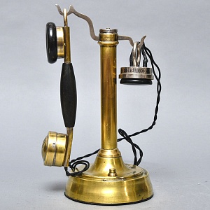 Антикварный Телефонный аппарат - Телефон «BURGUNDER - Phono Prive», Франция начало ХХ века.