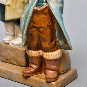 Коллекционная Фарфоровая статуэтка «Дети с фонарем», Lladro серия Грес, Испания.