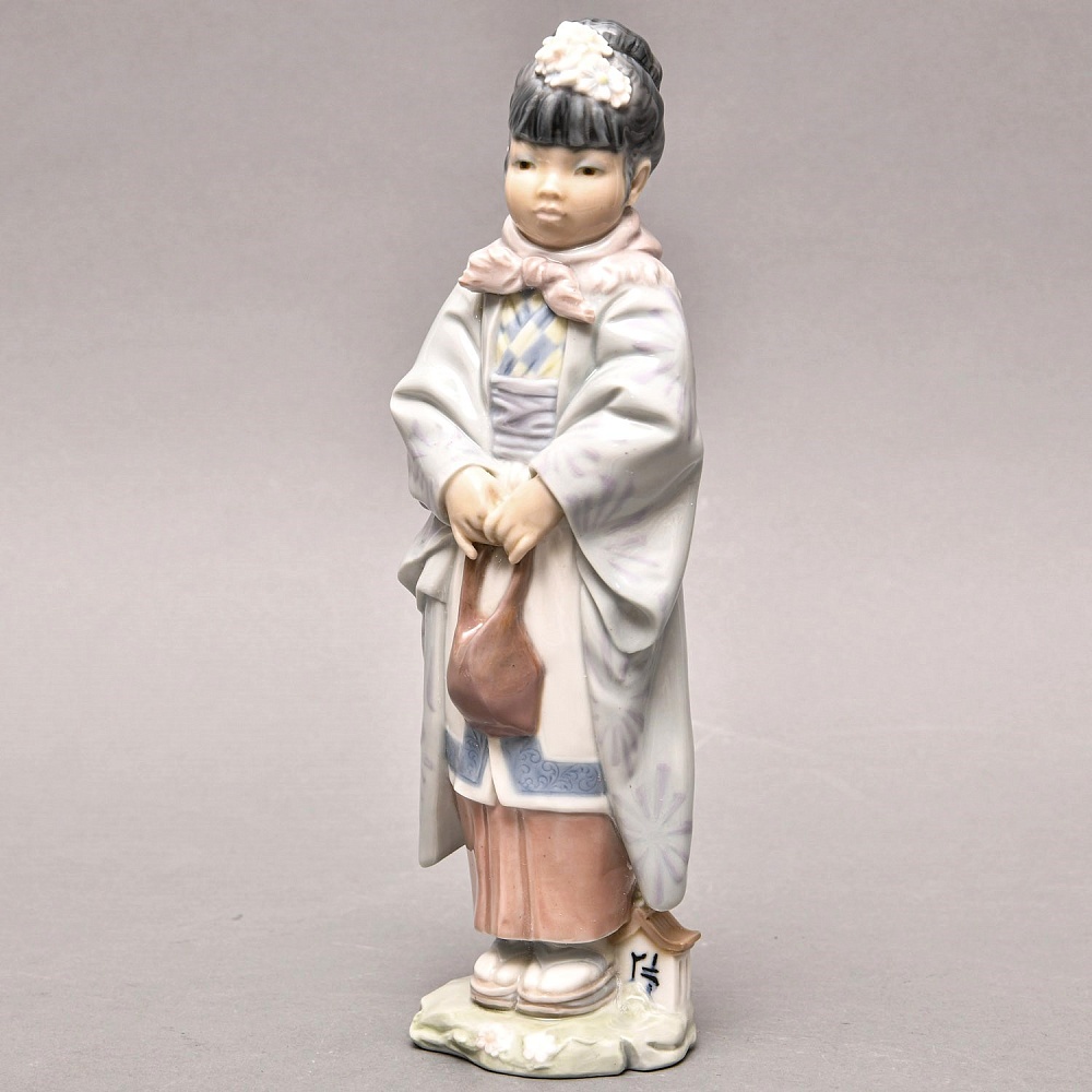 Редкая! Коллекционная Фарфоровая Статуэтка «Японская женщина», Lladro Испания.