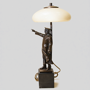 Авторская Настольная Лампа - Статуэтка "СТАЛИН" L'atelier ART & Bronze Франция, конец ХХ - начало ХХI веков.