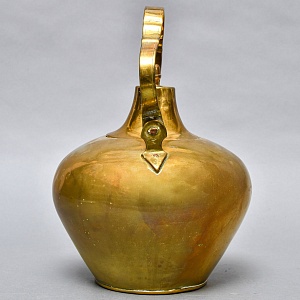 Большой Антикварный Латунный Чайник на 5 литров, Франция, начало ХХ века.