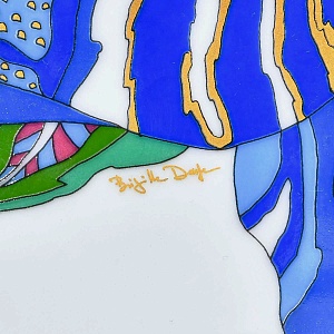 Декоративный комплект - Две Вазы и Блюдо из коллекции TASCA, Фарфор Rosenthal Германия, 80-е годы.