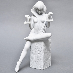 Коллекционная Фарфоровая статуэтка «Девушка, Знак Зодиака - Весы», Royal Copenhagen Дания.