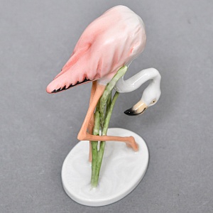 Коллекционная Фарфоровая статуэтка «Птица. Фламинго», ROSENTHAL Германия, середина ХХ века. 