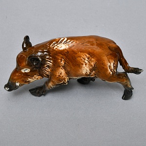 Коллекционная Фарфоровая статуэтка «Охота. КАБАН», Goebel Германия, конец ХХ века.