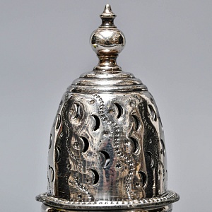 Баночка - Емкость для сахарной пудры, металл Sheffield, Англия середина ХХ века.