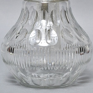 Винтажный Графин - Кувшин на 3.2 литра. Колба для льда, Хрусталь, Silverplated Германия. 